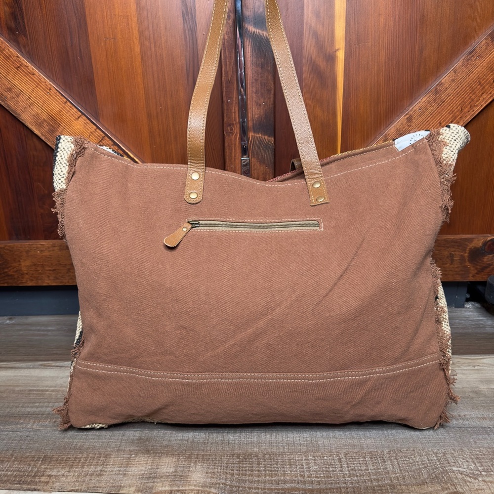 Myra Bag Kaliko Hill Weekender Tote Canvas Bag Duffel Overnight - Picture 6 of 8